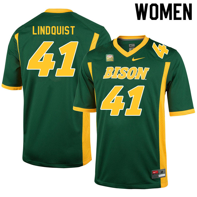 Women #41 Cody Lindquist North Dakota State Bison College Football Jerseys Sale-Green - Click Image to Close